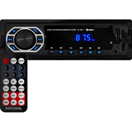 Radio Automotivo Bluetooth Toca Som Com Usb E Auto Rádio Fm