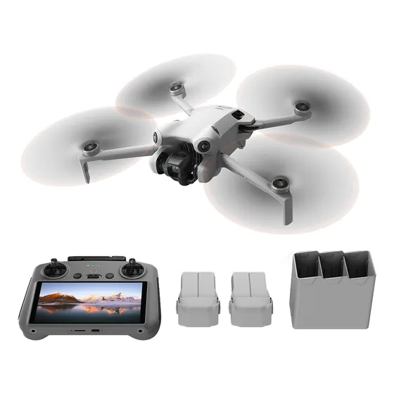Drone Dji Mini 4 Pro Fly More Combo Plus Cam 4k Sensor Obst Color Blanco