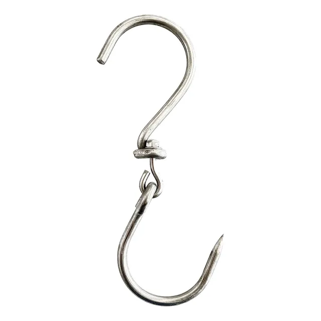 Ganchos Grandes De Carniceria En Acero Inoxidable X 12und