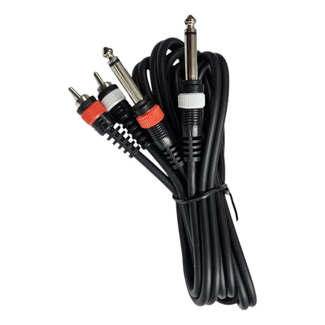 Cable De Audio Rca A Plug 6.3 1,5 Mt