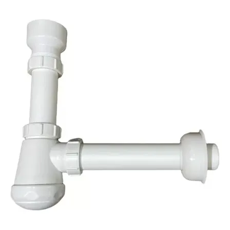 Sifon Urinario Universal Plastico 1 1/4 Blanco Salida 40 Mm