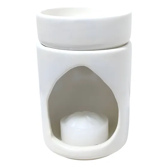 Hornito De Ceramica Recto Color Pastel Blanco