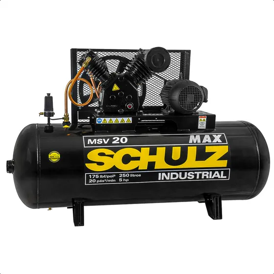 Compressor Ar Cmsv20max 250l Trifásico 440v Schulz