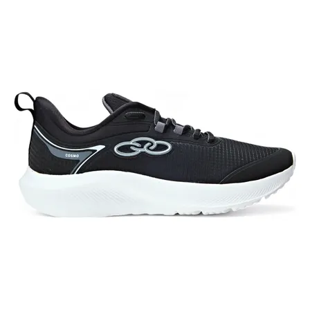 Tênis Esportivo Masculino Cosmo Olympikus *oferta* Preto Liso 42 Br