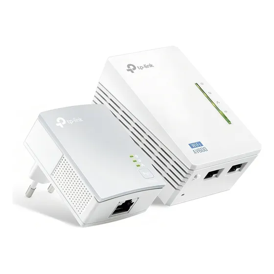 Kit Extensor Powerline Wifi Av600 300 Mbps Tp-link Color Blanco