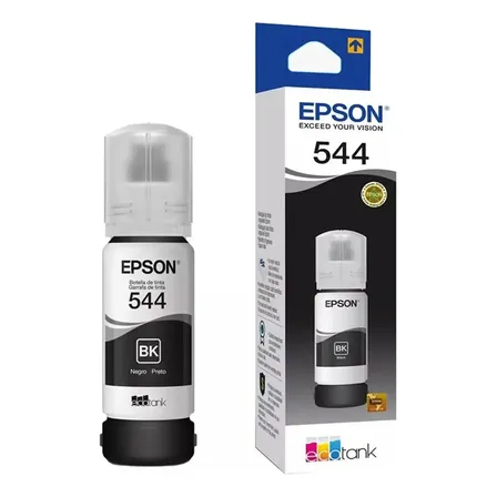 Refil Tinta Preta T544 Epson L3250 L3150 L1250 L5290 Tinta Preto