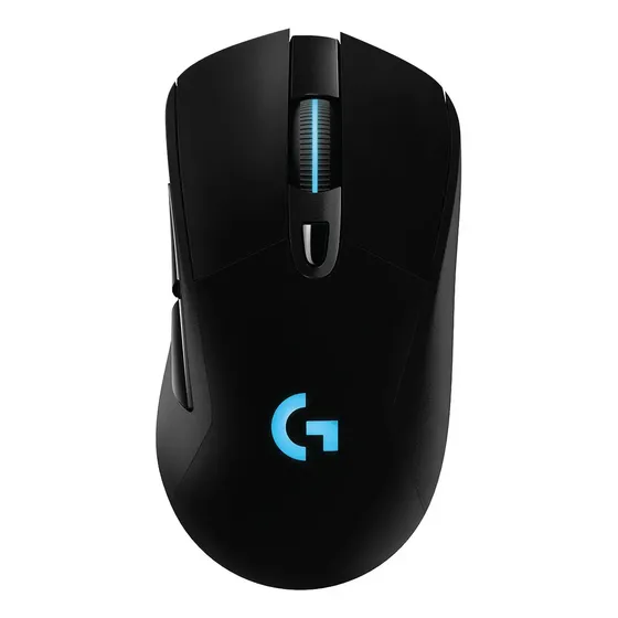 Mouse Gamer Sem Fio Logitech G703 LIGHTSPEED RGB LIGHTSYNC, 6 Botões Programáveis, Sensor HERO 25K,