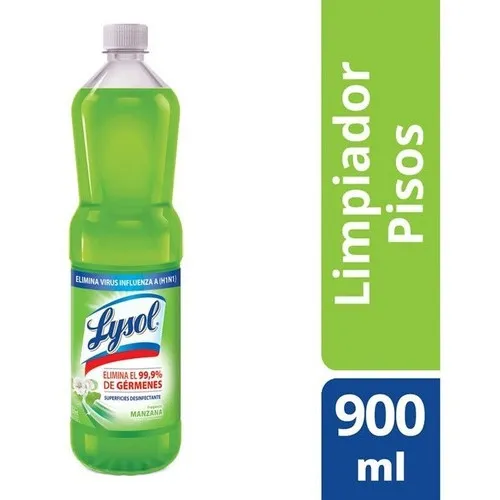 Limpiador Líquido Desinfectante Manzana Verde 900ml Lysol