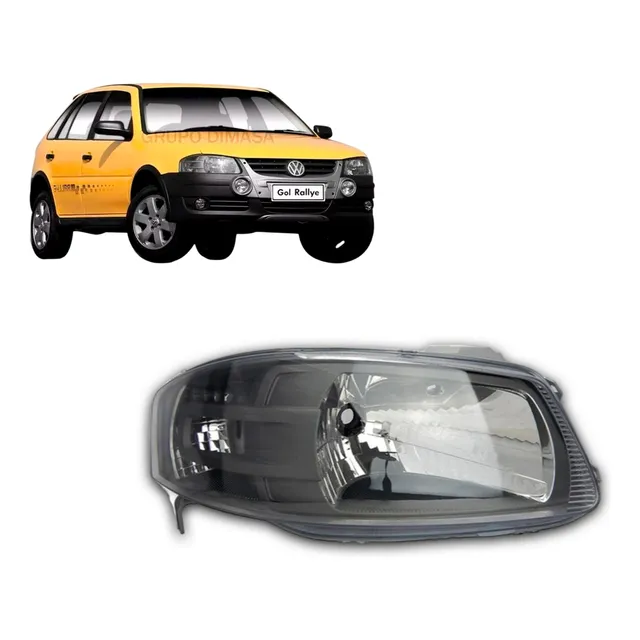 Farol Original Gol Saveiro G4 06/14 Simples Másc Cinza Arteb