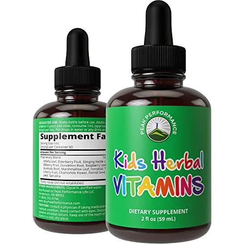Vitaminas De Niños De Hierbas. Niños Líquidos Herbal Cp4wt