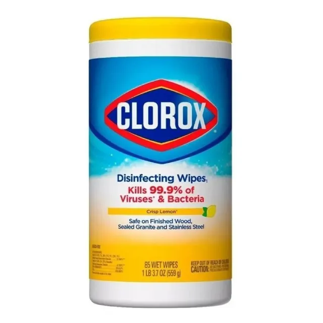 Toallitas Desinfectantes Clorox 85 Toallas Elimina 99%