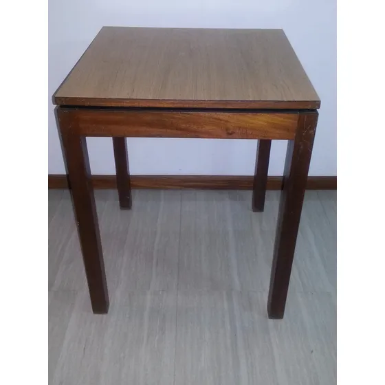Mesa Pardillo Moderna Cuadrada Madera Formica 60x60 Cm