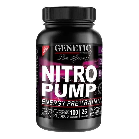 Nitro Pump Pre Work Arginina Oxido Nitrico - Genetic