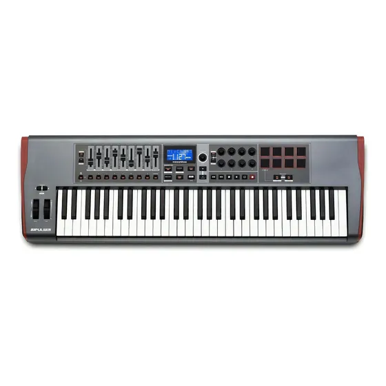 Controlador Midi Novation Impulse 61 Key, cor cinza escuro