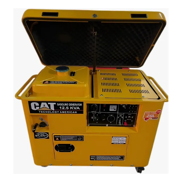 Generador-planta Eléctrica Cat12,5kva 110-220v.+ats Gasolina