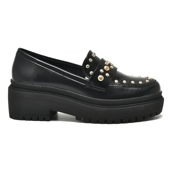 Mocassim Via Marte Feminino Tratorado Spike Loafer Original