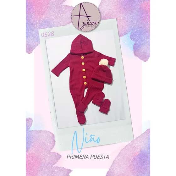 Conjunto De Primera Puesta Niño Con Capucha