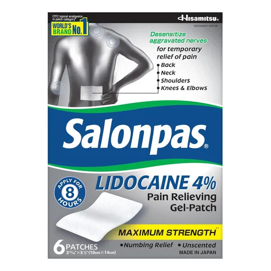 Parches De Lidocaina Para Dolores Espalda Rodilla Cuello