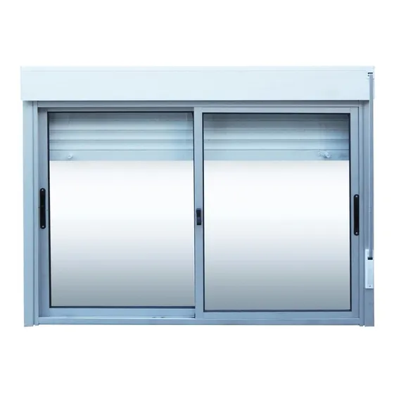Ventana Con Cortina Enrollar 150 X 120 Waluminio Ad409