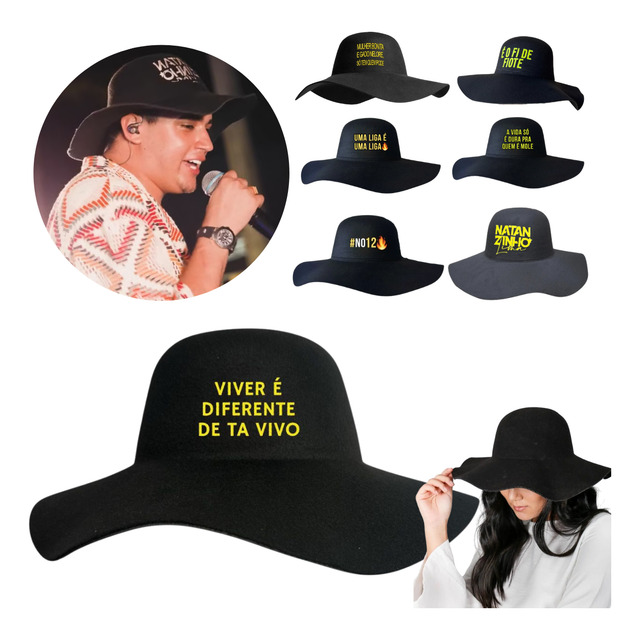 Chapeu Natanzinho Original Caminhoneiro Cata Ovo Aba Mole