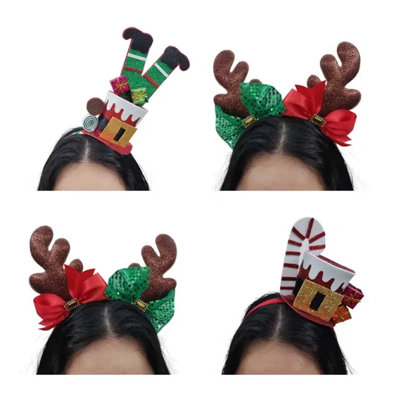 Cintillo Navidad Vip Reno Niñas Damas Oferta Mayor Y Detal