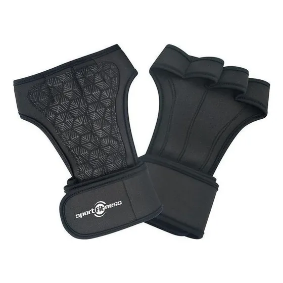 Protector De Manos Gym Muñequera Velcro Color Negro Talla S