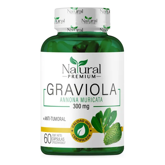Graviola / Guanábana 300 Mg 60 Cápsulas Natural Premium