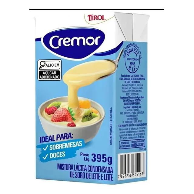 Leche Condensada Cremor De 395 Grs(bulto 27 Unds) Ofertaaa