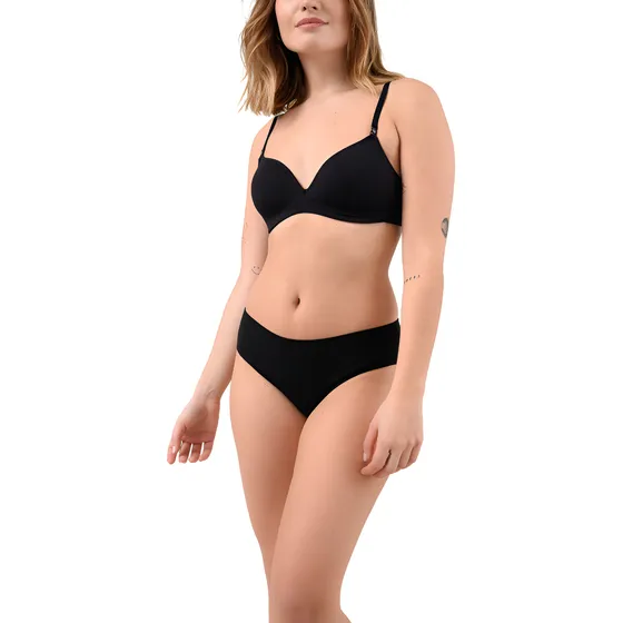 Bombacha Bikini Intermedia Algodón Costuras Planas Lumiére