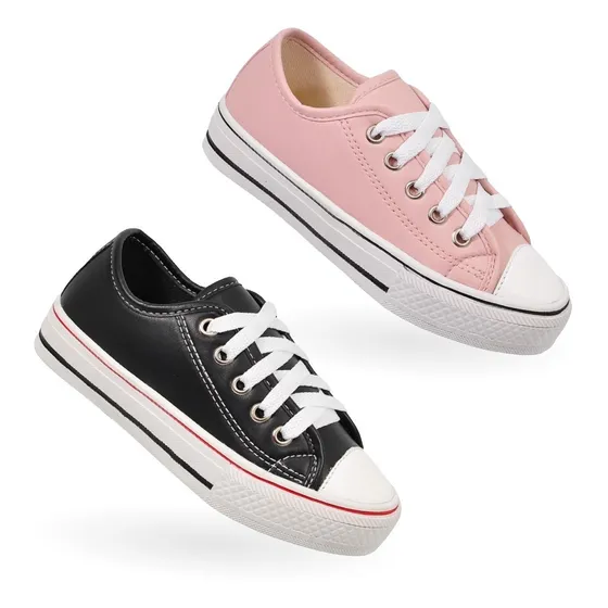 Combo 2 Pares Sapato Infantil Escolar Tênis Infantil Star