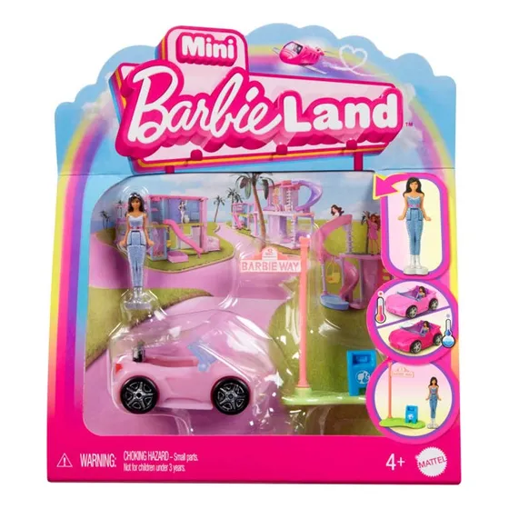 Set Muñeca Mini Barbie Land Y Accesorios +4 Años