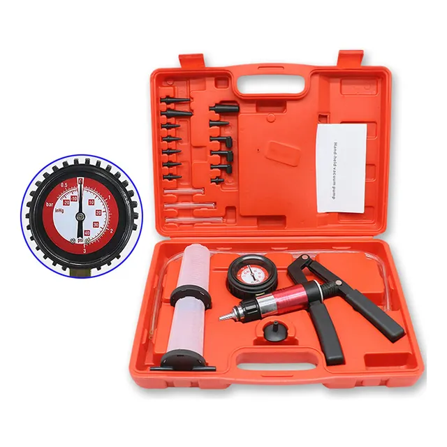 Conjunto De Sangrador De Freio E Bomba De Vácuo Manual