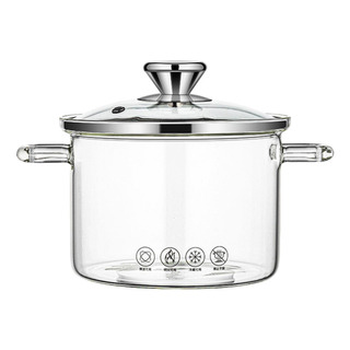 Cacerola De Vidrio De Borosilicato Resistente Al Calor 1.3l Cacerola De Vidrio De Borosilicato Resistente Al Calor 1.3l