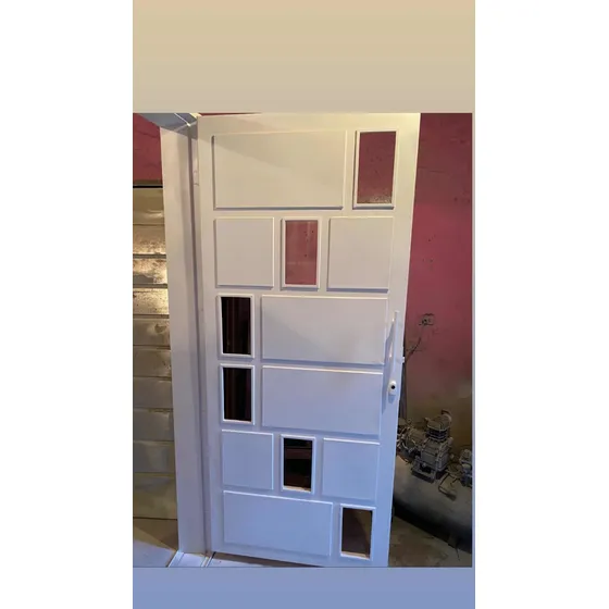 Puertas Principal Doble Emtamborada Con Vidrios