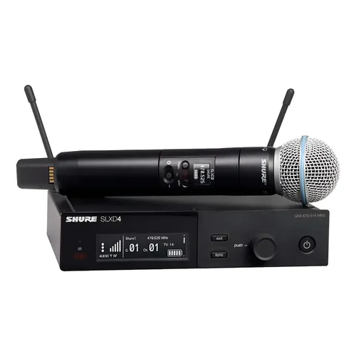Kit De Microfone Sem Fio Shure Pgx24 Beta58a Para Performanc
