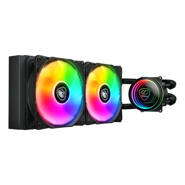 Enfriador de agua Cougar Gaming Poseidon Elite Argb Preto 240 mm