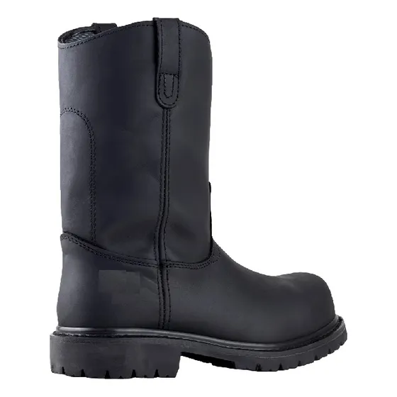 Bota Estilo Roper De Trabajo En Piel  Suela Antideslizante 