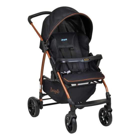 Carrinho De Bebê Ecco Até 15 Kg Preto Burigotto