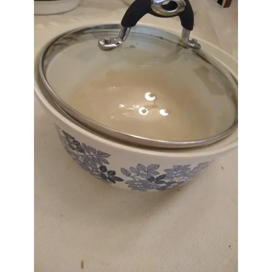 Holla De Porcelana Con Tapa - Usada