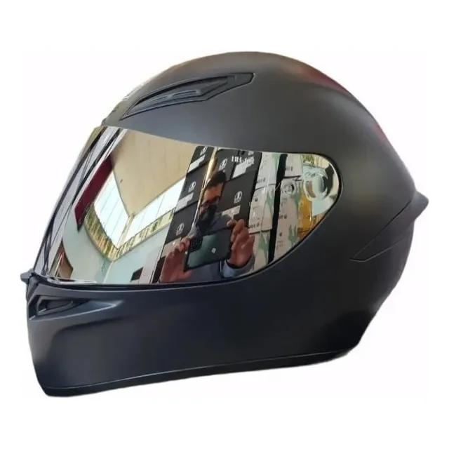Casco para moto integral AGV Carrera K1S negro brillante talle XXL