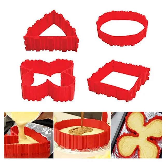 Molde Magico De Silicona Para Pasteles  4 Piezas