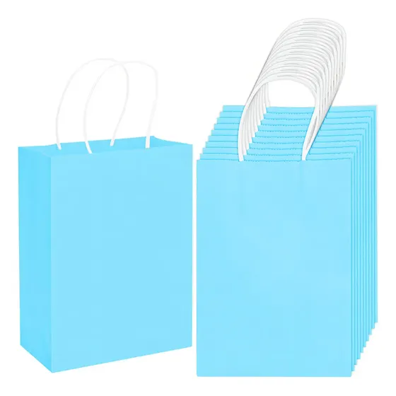 Bolsa Supercenter Colores color azul claro diseño azul claro 15cm - 8cm - 21cm | Cuotas sin interés