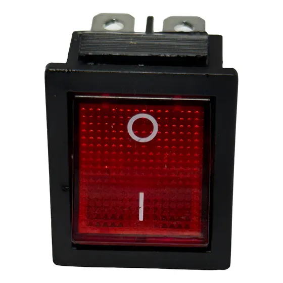 Switch Interruptor Tecla Con Luz Led Rojo 4 Pines 12v 20amp
