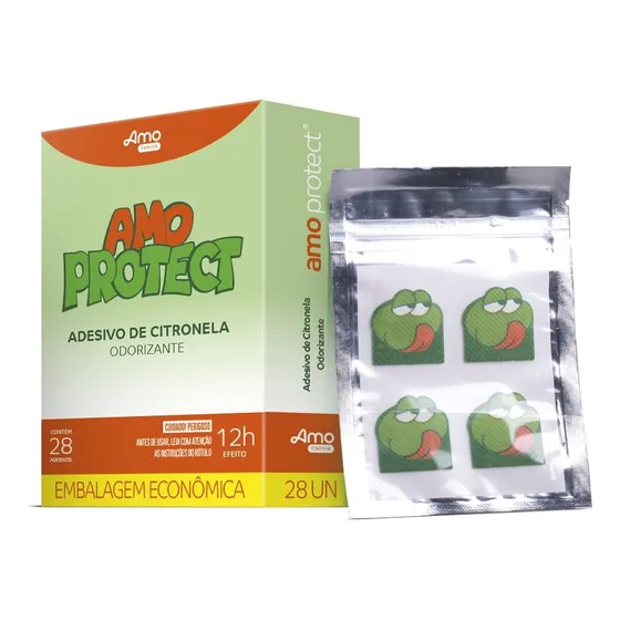 Adesivo Repelente Amoveri Farma Sapinho 28 Unid Cor Verde