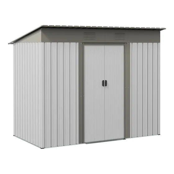 Cobertizo Metal 7 X 4 Pie Almacenamiento Aire Libre Casa 2