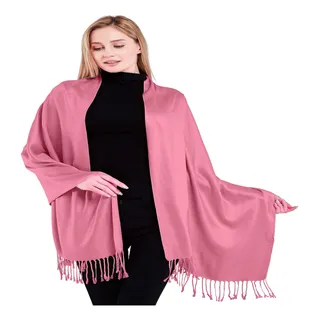 Cj Rose Pink Color Sólido Chal Seconds Bufanda Wrap Stole Th Cj Rose Pink Color Sólido Chal Seconds Bufanda Wrap Stole Th