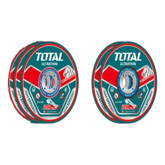 Set 5 Discos Para Mini Amoladora 76mm Tac303768 Total Color Turquesa