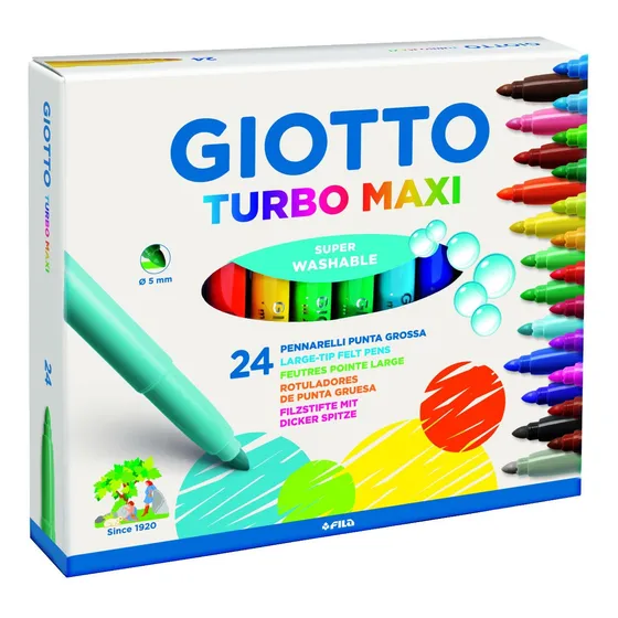 Marcadores Gruesos Giotto 24 Colores Casa Dorita