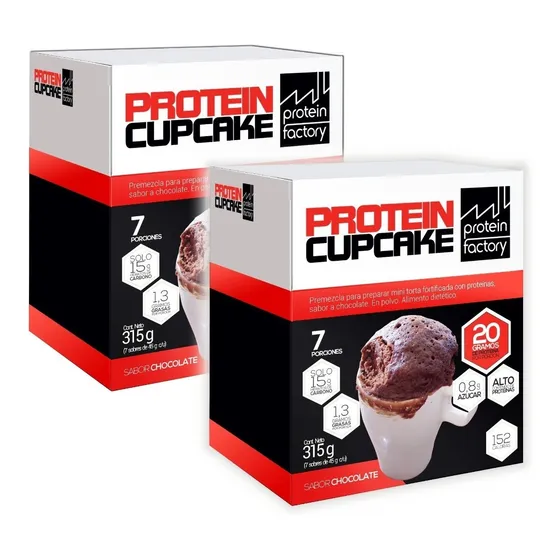 2 Cajas De Delicioso Whey Protein Cupcake X 7 Porciones