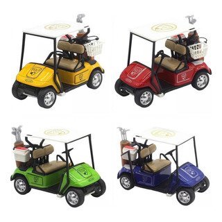 4 Uds Carrito De Golf Vehículos Juguete Aleación Push And 4 Uds Carrito De Golf Vehículos Juguete Aleación Push And